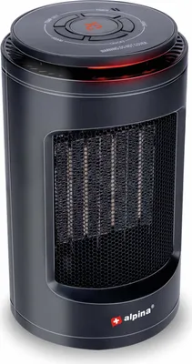 Produktbild von alpina elektrické topení s ventilátorem Přenosné a kompaktní - Horký a studený vzduch - Časovač - Digitální termostat - Černá barva