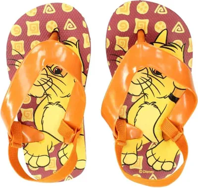 Produktbild von Disney König der Löwen Simba Kinder Baby Flip Flops mit Halteriemchen – Braun / 24/25