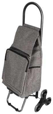 Obrázek produktu pro Nákupní taška na kolečkách se 6 kolečky, termokapsa, 95 cm, šedá