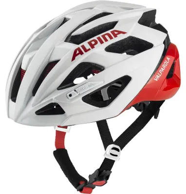 Produktbild von Alpina Fahrradhelm Valparola white-red Gr.51-56cm
