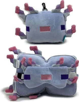 Image de Oreiller de voyage Axolotl Minecraft avec masque pour les yeux