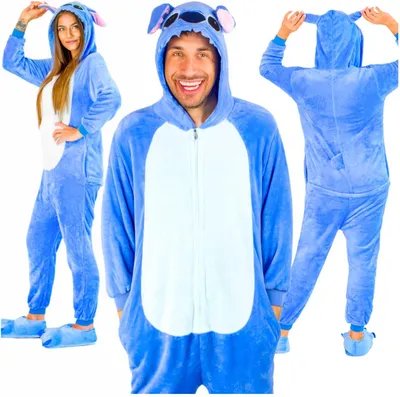 Zdjęcie produktu dla Piżama kombinezon kigurumi damska męska przebranie strój stitch prezent S