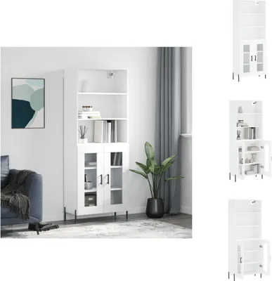 Produktbild von vidaXL Highboard Weiß 69,5x34x180 cm Holzwerkstoff -  Sideboards
