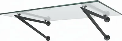 Produktbild von Glaszentrum Hagen 190x90 cm Glasvordach Klar RAL7016-V
