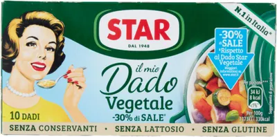 Produktbild von Dado per Brodo Vegetale Brühwürfel -30% di10x100g - Star