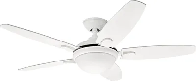 Immagine prodotto di Ventilatore da soffitto con luce e telecomando Contempo Bianco 132 cm