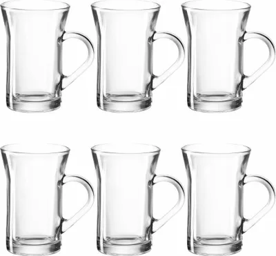 Image de montana : : Verre à thé Ceylon, lot de 6, tasse à thé, tasse à café, tasse à thé, tasse en verre, verre, 170 ml, 028027