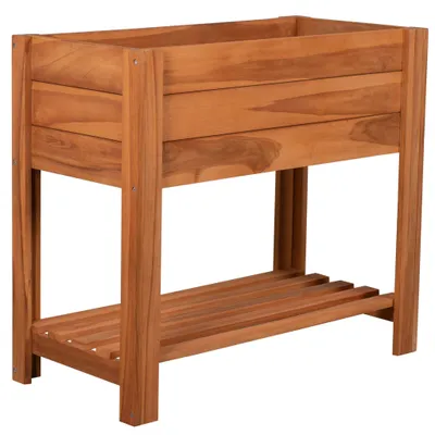 Produktbild von Hochbeet Kräuter Teak mit Ablagefläche