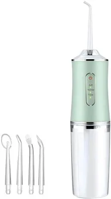 Produktbild von Elektrische Mundflosspumpe - Handheld - 220 ml - USB-Ladung - 3 Modi - Wasserdicht - Grün