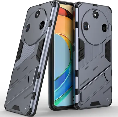 Produktbild von Armor Hülle für Honor X9b Hybrid PC TPU Bumper Stoßfestes Schutzhülle mit Standfunktion Grau