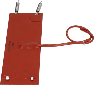 Obrázek produktu pro Účinná, vodotěsná silikonová vyhřívací rohož s izolací pro vozidla, stroje a zařízení, 80 W, 250 mm x 90 mm, 12 V DC