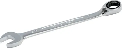 Produktbild von Bahco 9/16 Knarren-Ring-Maulschlüssel mit Chrom-Finish, 190 mm