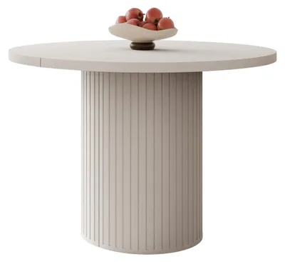 Produktbild von MIRJAN24 Ausziehbarer Tisch Ovalio, Esszimmer Tisch (Farbe: Sandbeige)