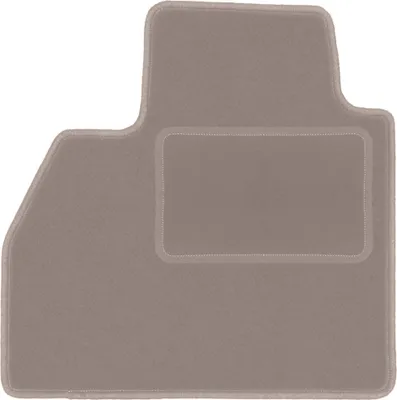 Produktbild von Fahrerfußmatte Velours beige passend für Mercedes Citan (2012-, kombivan) – mit Befestigungen – passgenau