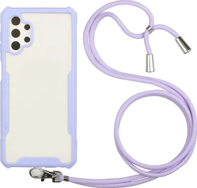 Produktbild von Handykette für Samsung Case Handyhülle Case mit Band Cover zum umhängen mit Kordel , Farbe:Violett, Modell wählen:Samsung Galaxy S21 Plus