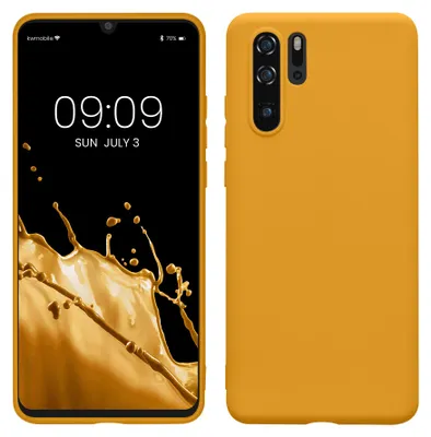 Produktbild von kwmobile Handyhülle für Huawei P30 Pro Hülle - TPU Case - Kabelloses Laden - Schutzhülle Cover in Honiggelb