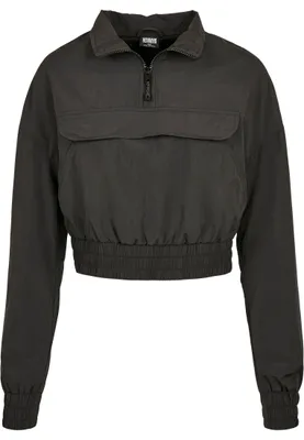 Produktbild von Urban Classics Ladies - Crinkle Pull Over Jacke - S