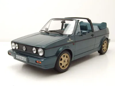 Produktbild von VW Golf 1 Cabrio Etienne Aigner 1990 grün metallic Modellauto 1:18 Norev