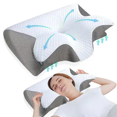 Obrázok produktu pre Ergonomická vankúšik na hlavu s pamäťovou penou pre podporu krku