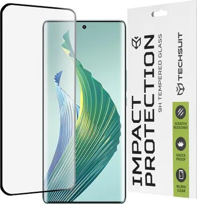 Obrázok produktu pre Techsuit 111D Full Cover / Full Glue Glass / 3D Curved Screen tvrdené sklo pre Honor Magic5 Lite – čierne