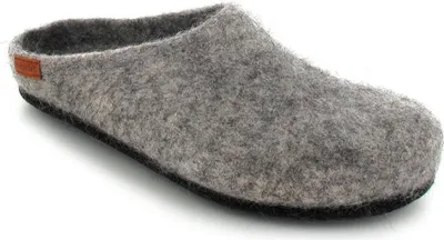 Image de Pantoufle en feutre Magicfelt® pour femmes et hommes, couleur gris chiné, taille 42