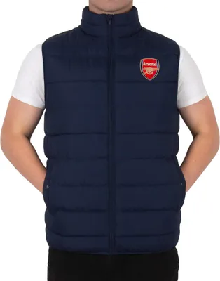Produktbild von Arsenal FC - Weste für Herren, Wattiert GF218 (XXL) (Dunkles Marineblau)