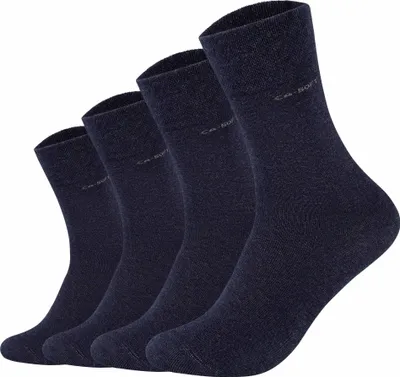 Produktbild von Camano Uni Socken - Soft Socks, einfarbig, 4er Pack Dunkelblau 43-46