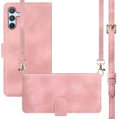 Imagen del producto de Funda Tipo Libro con Cuerda para Samsung Galaxy A56 - Rosa