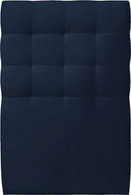 Imagen del producto de Cabecero tapizado, acolchado, en terciopelo azul océano, de 90 cm