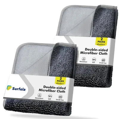 Produktbild von Set mit 4 hochsauggfähigen Mikrofaser-Reinigungstüchern