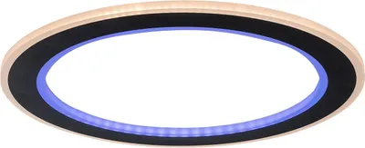 Zdjęcie produktu dla Plafon LED okrągły z pilotem GOLWEN czarno-biały 22W Odcienie bieli 1550lm metal wym:4,5x45x45cm IP20 Rabalux