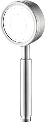 Produktbild von Handdouche mit hohem Wasserdruck - Runder Duschkop aus Edelstahl 304