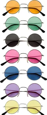 Produktbild von Hippie Brille in verschiedenen Farben Farbe: rosa