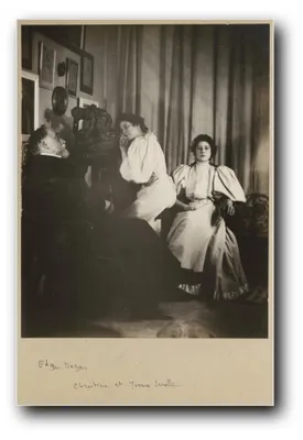 Immagine prodotto di Stampa artistica "Autoritratto con Christine e Yvonne Lerolle" di Edgar Degas – 40 x 60 cm – non incorniciata