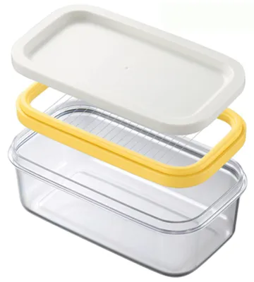 Immagine prodotto di Contenitore per burro in plastica con coperchio - 16,5 x 9 cm - Modello 0000000004001294