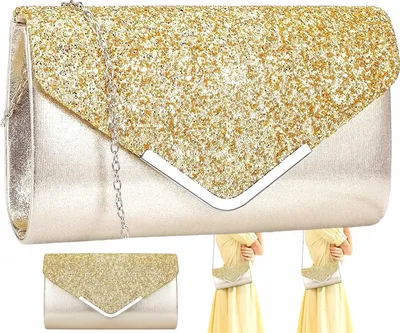 Produktbild von Umhängetasche - kleine Postbag - Elegante Lösung - Brokat - Luxusdesign - Ideal für festliche Anlässe - Synthetisches Leder - Gepolstert - Stilvoll un