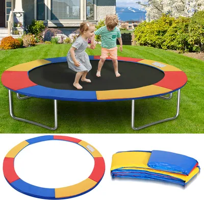 Obrázek produktu pro Kryt okraje trampolíny Ø 305 cm Barevný, odolný proti roztržení a UV záření, náhradní kryt pružin, polstrování rámu, ochranné polstrování pro zahradní trampolíny