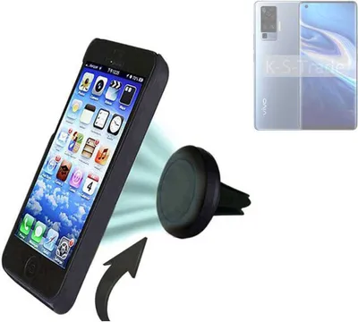 Produktbild von K-S-Trade Kompatibel mit Vivo X51 5G Auto Handy Halterung KFZ Halter Lüftungsgitterhalterung Air Vent mount Smartphone Halter