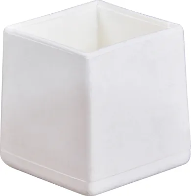 Produktbild von WAGNER Kappen für Vierkant Stahlrohr 4tlg. - 20 / 24 x 20 / 24 x 17 mm, Abrieb 4 mm, Kunststoff weiß - 15052199
