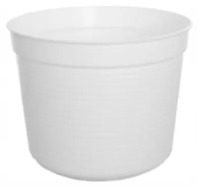 Obrázek produktu pro Don-Plast květináč, bílý, plastový, rozměry 13 x 9,5 cm