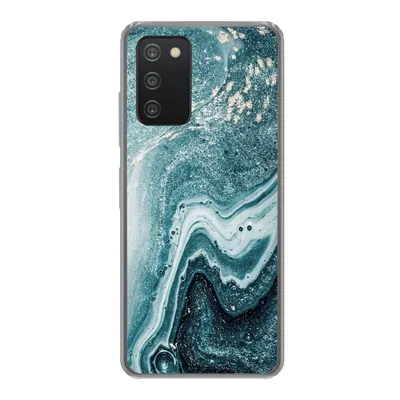 Produktbild von MuchoWow® Handyhülle Schutzhülle Hülle für Samsung galaxy a73 Naturstein - Glitter - Muster Silikon Softcase Handy Hülle - Handyhülle