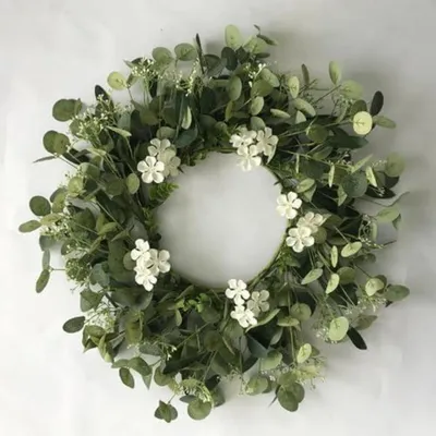 Produktbild von Osterkranz Frühling mit Blumen Geld Blatt 30 cm