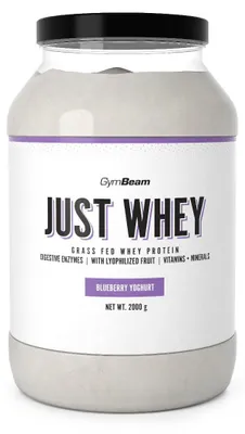 Produktbild von GymBeam - Just Whey Protein aus Weidehaltung, 2000 g, blueberry yoghurt