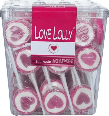 Produktbild von Amore Sweets Rocks Lolly Herz 100×10g