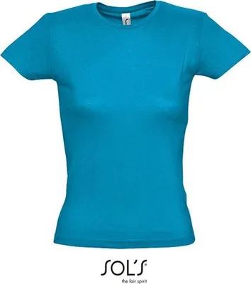 Immagine prodotto di SOLs 11386 | Maglietta da donna Miss - Colore: Aqua - Taglia: XXL