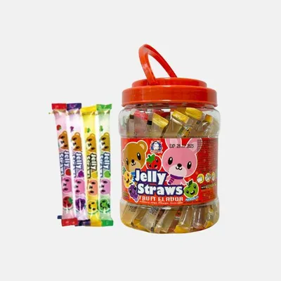 Produktbild von ABC Jelly Straws Cutie Animal 800g