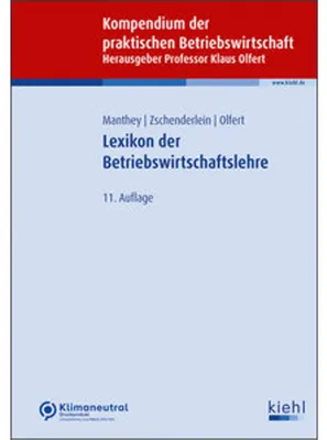 Obrázek produktu pro Lexikon der Betriebswirtschaftslehre