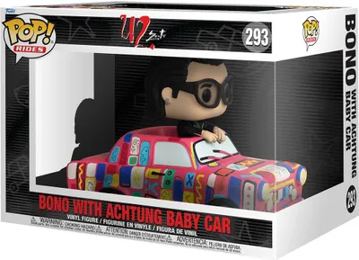 Produktbild von U2 Zoo TV - Bono With Achtung Baby Car 293 - Funko Pop! Rides Vinyl Figur
