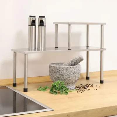 Immagine prodotto di Scolapiatti scolapiatti in acciaio inox - 45 x 16 cm e 22 x 16 cm - Per lavello