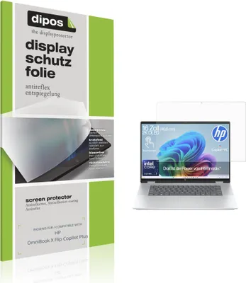Produktbild von 2x Schutzfolie für HP OmniBook X Flip Copilot Plus matt Displayschutzfolie Folie Display Schutz dipos